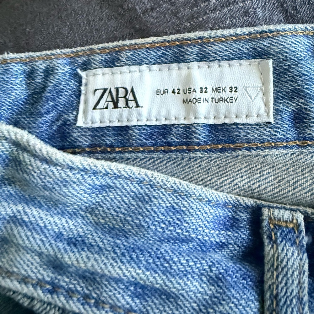 Zara Men's Relaxed Jeans - Light Blue - Picture 2 of 2